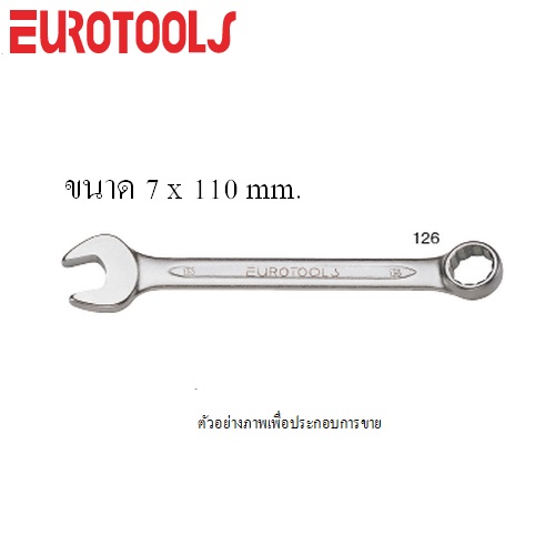 SKI - สกี จำหน่ายสินค้าหลากหลาย และคุณภาพดี | EUROTOOLS 126 แหวนข้างปากตาย 7 mm.